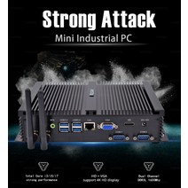 미니PC 팬리스 HYSTOU-산업용 PC 코어 i5 7200U COM 미니 윈도우 7/ 10 리눅스 HDMI VGA HTPC 인텔 i7 컴퓨터 i3 7100U, [02] Intel Core i5 7200U, [03] 4GB RAM 128GB SSD