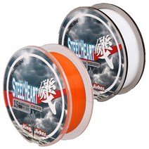 King Fisher 스틸하트기(STEELHEART) DMV원사 세미플로트 바다낚시원줄 라인 낚시줄 바다원줄, 화이트-6호(200m)