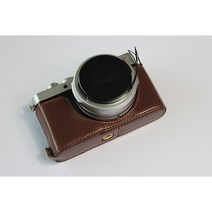 라이카 D-LUX7 호환 가죽 케이스 속사 하프 보호 카메라케이스, 05.인조가죽 세퍼레이트 다크브라운, 1개