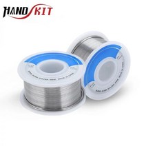 무연 솔더 와이어 0.07% 로진 코어 용접 플럭스 저융점 주석 전자 제품 수리 재료 50g, 1.0mm, Contains lead