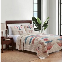 펜들턴 Pendleton - Palm Canyon 피스 퀼트 세트 자수 면 담요 및 베개 커버 샌드쉘 멀티 풀퀸 674991