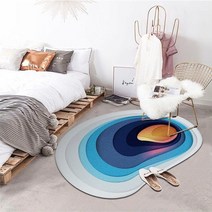 먼지없는 이케아 러그 대형 방수 러그 이케아 모던하우스 러그 불규칙한 라운드 블루 주방 바닥 매트 카펫 침실 거실 미끄럼 방지 넓은 지역 부드러운 현대 응접실 매트