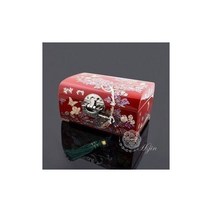 결혼신혼부부선물 나전칠기 굴림보석함18cm(적목단)