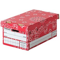 펠로우즈 뱅커스 박스 상자 101 (미니), 빨간색, 검은 색, 하얀