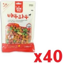 혼합간식 150g x40 애완동물 반려견 강아지 영양 져키 교육용 칭, 단품