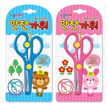 종이나라 안전가위 어린이 유아 아동가위, 핑크, 1개