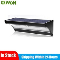 태양광 발전 220v 가정용태양광 인버터 발전기 야외 태양열 방수 모션 센서 벽등 60/48/24Led 알루미늄 합금 가정 보안 투광 조명 6000mAh, [02] Black, [06] 60LED-Warm, 02 블랙_06 60LED-Warm