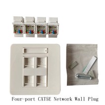 랜 선 poe 테스터기 시험기 네트워크 2포트 UTP CAT5E 네트워크 모듈 RJ45 / CAT6 커넥터 정보 소켓 컴퓨터, 05 E