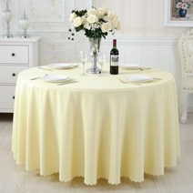 단색 원탁보 원형 테이블보 가정용 매장 식당용, 노란색, 사각 150x210cm