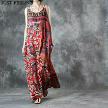 JUST FEEL!NG 빅사이즈/나시/롱/원피스/여름/여성/엄마옷/비치운피스/ 바캉스룩 홈웨어