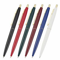빅(Bic) 볼펜 클릭 골드 0.5 유성 블랙 매끄러운 어른 칼라 6개 세트 CLG05-ADL ビック(Bic) ボールペン クリックゴールド 0.5 油性 黒 なめらか 大人カラー 6本セ