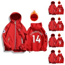 아스날 축구바람막이 레드 누빔방한자켓 D871