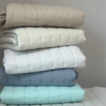 벨르데코 시어서커 여름 침대패드 냉감 이불패드 슈퍼싱글 퀸 킹 라지킹 패밀리 사이즈, 크림베이지