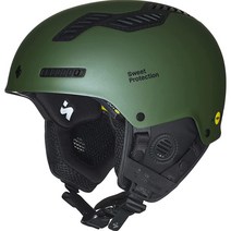 Sweet Protection Grimnir 2Vi MIPS 스키 및 스노보드 헬멧 - 가볍고 고급 보호 장비 조절 가능한 통기성 매트 올리브 미디엄/라지