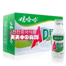 [신중국식품]중국소프트우유 드링크. 에이디까이나이. AD칼슘우유 한박스(24입), 와하하AD우유24개(1박스), 220ml