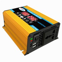 다운트랜스 슈퍼캐패시터 차량용 인버터자동차 전원 인버터 변환기 어댑터 4000W 12V-110 220V 전압 변, 02 YELLOW_02 12V to 220V