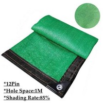어닝룸 텐트 녹색 HDPE 울타리 그물 발코니 개인 정보 보호 스크린 정원 건물 차양 Pergola 캠핑 전망대 쉼터 태양 항해, 12PinGreen-BlackLine+1.5mx10m