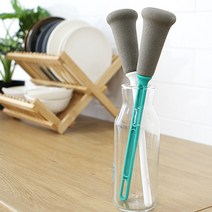 커피포트세척 전기포트 텀블러 보온병 긴병 세척솔, 화이트