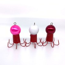 쭈꾸미 애자 6개입세트 레드 핑크 화이트 문어 낚시 에자 주꾸미 갑오징어