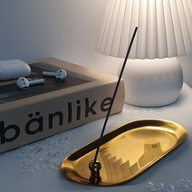엔틱 인센스 홀더 선물 Set, 라운드(Gold), Gold