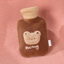 보온물주머니 물주머니 찜질팩 보온팩 핫팩 손난로, 극세사 핑크 토끼 500ml