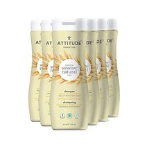 ATTITUDE 헤어 샴푸 EWG 인증 식물 및 미네랄 기반 성분 비건 동물 실험을 하지 않은 뷰티 퍼스널 케어 제품 염색 처리 민감한 피부 아르간 오일 473.2ml16온스 6팩, 아르간 오일_16 Fl Oz (Pack of 6)