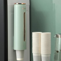 파스텔 일회용종이컵 디스펜서 보관 정리대, 그린