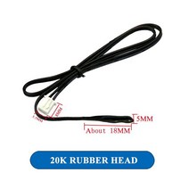 온도센서 40cm 에어컨 온도 센서 5K 10K 15K 20K 50K 100K 튜브 고무 헤드 구리 1 개입, [10] 20K rubber head