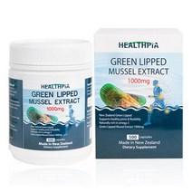 헬스피아 초록홍합 초록잎홍합 뉴질랜드 초록입홍합 1000mg 500정 Healthpia Green Lipped MUSSEL, 6개