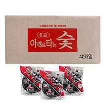 꾸버스 아래로타 1P 40봉 박스 바베큐 구이용 숯 펜션 캠핑 식당 도매 착화탄, 아래로타 1P (40봉)