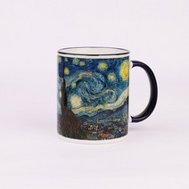[천삼백케이] [북키스] BooKiss Mug 명화 머그컵 - 고흐-별밤, 단품
