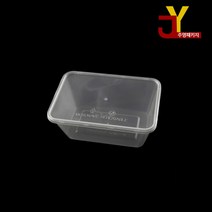 T-1000A사각용기(투명) 50개X10봉 (1000ml)