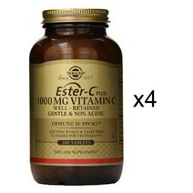 Solgar 솔가 에스터C 플러스 1000mg 비타민C 180정 4병