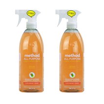 Method 메소드 다목적 클리너 표면 세척 스프레이 클레멘타인 28oz(828ml) 2팩
