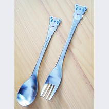 어린이 요플레숟가락 생일 선물 답례품 커피스푼 선물용 차스푼, 1개, 티포크