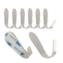 차차미 3M 스테인레스 L자형 접착후크 벽후크 후크걸이 소형 53mm, 1개