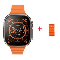 ZD8 울트라 맥스 스마트 워치 시리즈 8 49mm 티타늄 합금 바디 2.0 quot망막 스크린 BT 전화 NFC ECG IP68 방수, [01] ZD8 ultra, [16] add Alpine Orange