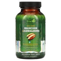 어윈내추럴스 Irwin Naturals 마그네슘의 삼중 공급원 + 아슈와간다 액상 소프트젤 60정101727