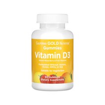 캘리포니아 골드 뉴트리션 California Gold Organic Vitamin D3 Gummie 비타민D3 혼합베리&과일 향 구미젤리 90개입, 3개묶음(20%할인), 1개