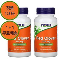 1+1 나우푸드 레드클로버 붉은토끼풀 375mg 100베지 캡슐, 1개, 기본