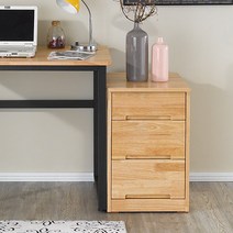가구앤하우스 스타 고무나무 원목 각도조절 철재 책상 (1200/1500), 05. 스타 원목 서랍장