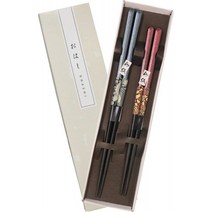 상자 들어간 고급 부부 도젓가락 톰슨 일본 종이 당나라 국화 23 · 20.5cm 2 선들이 64023-7, 단일옵션, 단일옵션