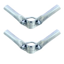 이중쌍봉 까치발 포도비가림 포도시설자재 비닐하우스 부속 자재, 32mm(기둥) x 25mm