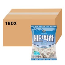 크라운 비단박하 400g x 6개 대용량 캔디 할로윈데이 사무실 학교 간식, 비단박하 140g x 20개