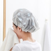 헤어 방수 샤워캡 비닐캡 클렌징 헤어팩 케어 목욕 두피관리, 핑크