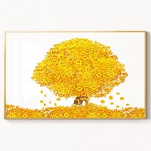 인메이블 돈들어오는 황금 그림 거실 현관 풍수 인테리어 액자 돈나무 5종 친구 집들이 선물, 2.[i]골드돈나무, [골드]메탈액자
