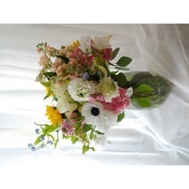 꽃뜨랑 축하꽃바구니 축하선물 생일선물 생화 전국당일꽃배달, 순수7