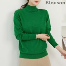 블루종 한정수량/패플단독 베이직 골지반목 니트_B2212KN264D