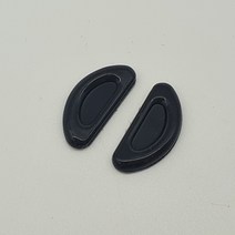 안경 콧대 부착식 흘러내림방지 코패드 오목 블랙 10P