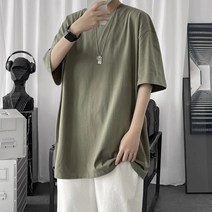 캠핑코디 남성오버핏티셔츠 남성티셔츠 캐주얼티셔츠 무지티셔츠 반바지코디 청바지코디